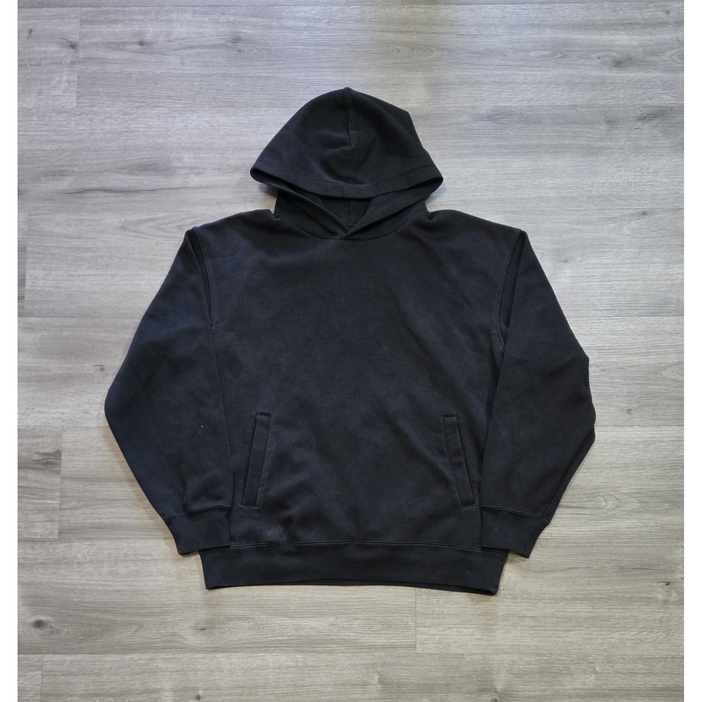 Uniqlo C Collection Oversized Pullover Hoodie Sweatshirt Unisex Medium Black